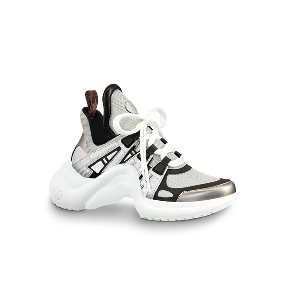 lv archlight sneaker silver